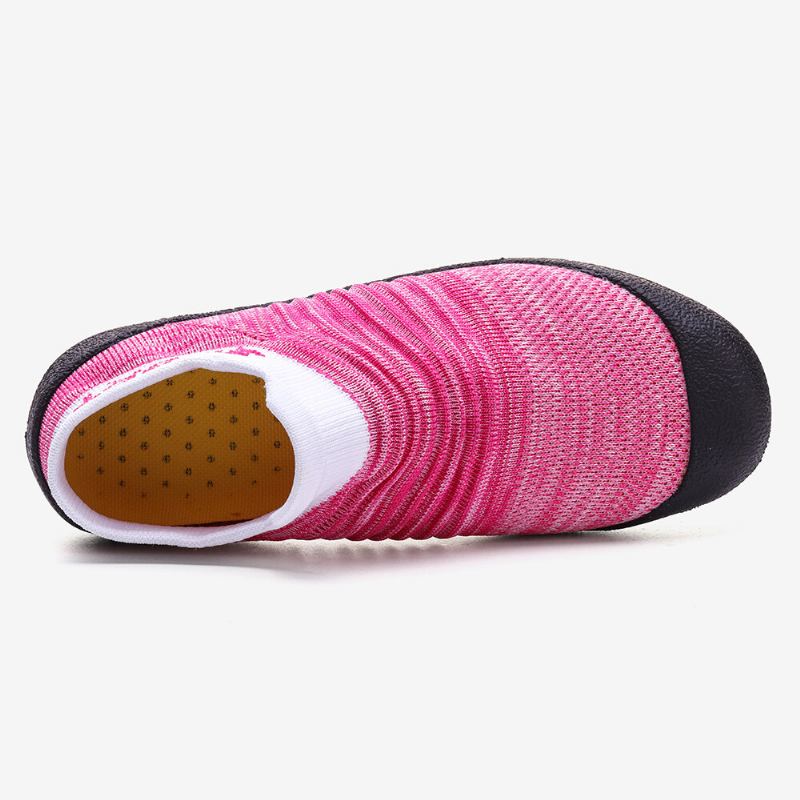 Dames Plus Maat Ademende Zachte Zool Lichtgewicht Slip Op Sportschoenen Sneakers