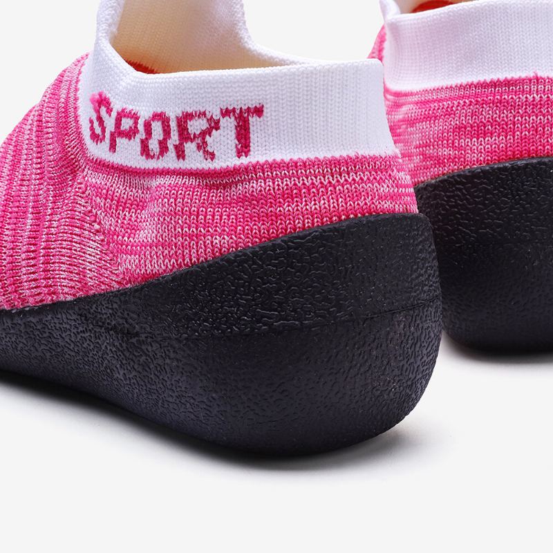 Dames Plus Maat Ademende Zachte Zool Lichtgewicht Slip Op Sportschoenen Sneakers