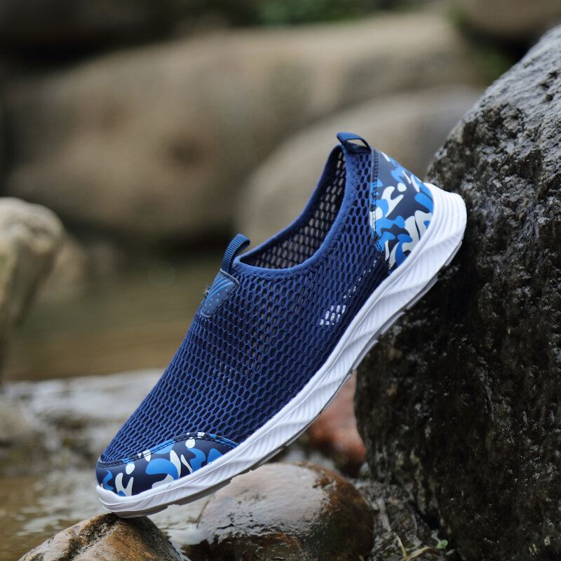 Heren Mesh Ademend Antislip Lichtgewicht Comfy Sport Casual Outdoor Schoenen