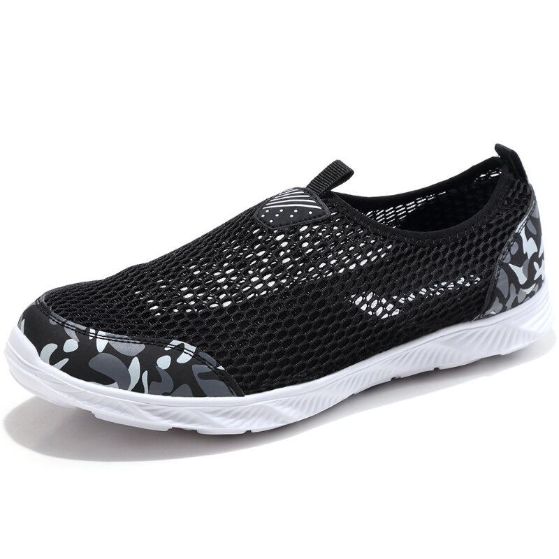 Heren Mesh Ademend Antislip Lichtgewicht Comfy Sport Casual Outdoor Schoenen