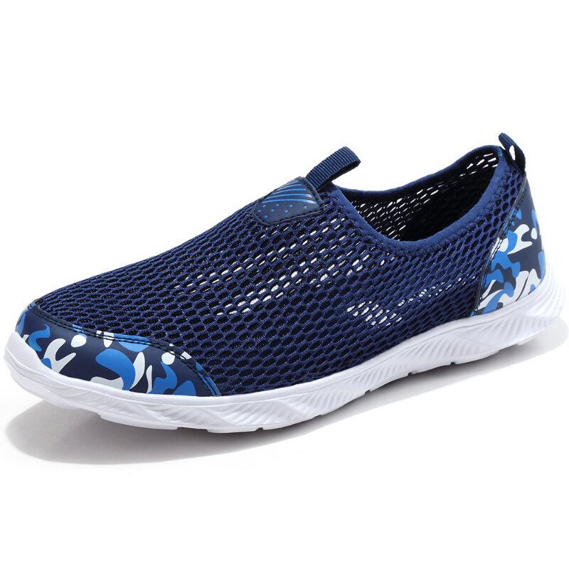 Heren Mesh Ademend Antislip Lichtgewicht Comfy Sport Casual Outdoor Schoenen