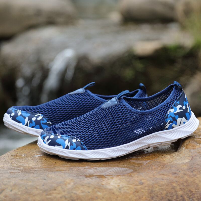 Heren Mesh Ademend Antislip Lichtgewicht Comfy Sport Casual Outdoor Schoenen