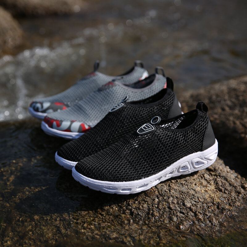 Heren Mesh Ademend Antislip Lichtgewicht Comfy Sport Casual Outdoor Schoenen