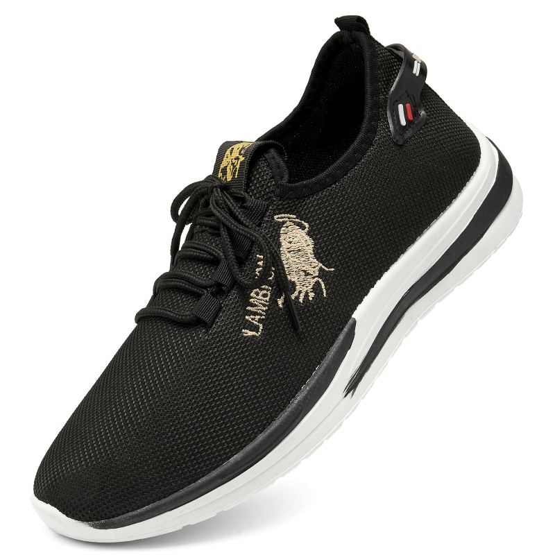 Mannen Mesh Ademende Sportschoenen Met Veters