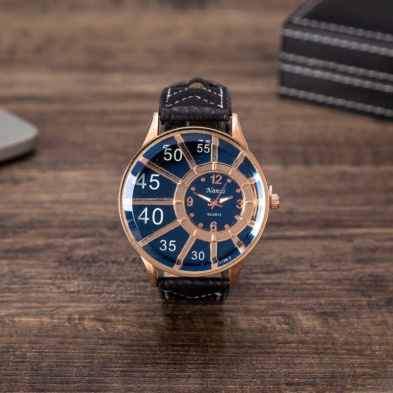 3 Stks Herenmode Geschenkset Zakelijke Stijl Quartz Horloge + Portemonnee + Zonnebril Set