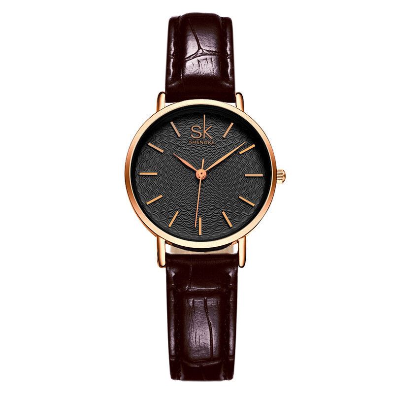 Casual Stijl Ultradun Dames Polshorloge Mesh Stalen Band Quartz Horloge