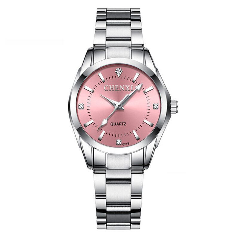 Mode Dameshorloge Kleine Wijzerplaat Roestvrij Stalen Band Vrouwelijk Quartz Horloge