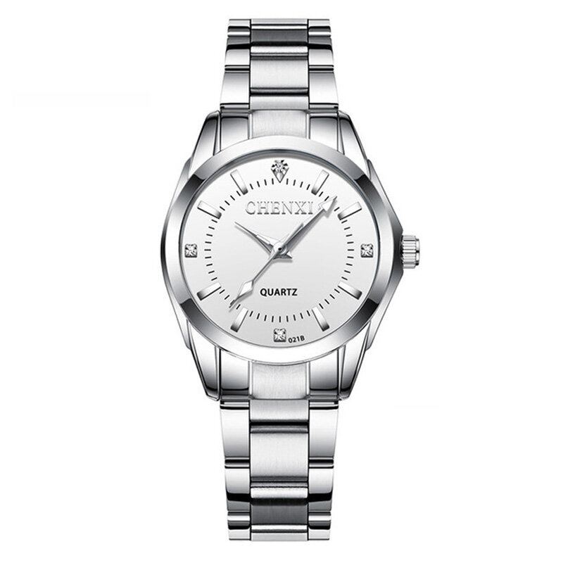 Mode Dameshorloge Kleine Wijzerplaat Roestvrij Stalen Band Vrouwelijk Quartz Horloge