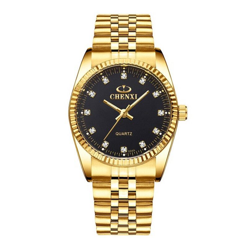 Mode Heren Dames Quartz Horloge Eenvoudig Waterdicht Roestvrij Stalen Band Paar Horloge
