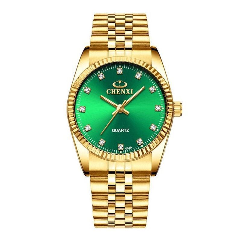 Mode Heren Dames Quartz Horloge Eenvoudig Waterdicht Roestvrij Stalen Band Paar Horloge
