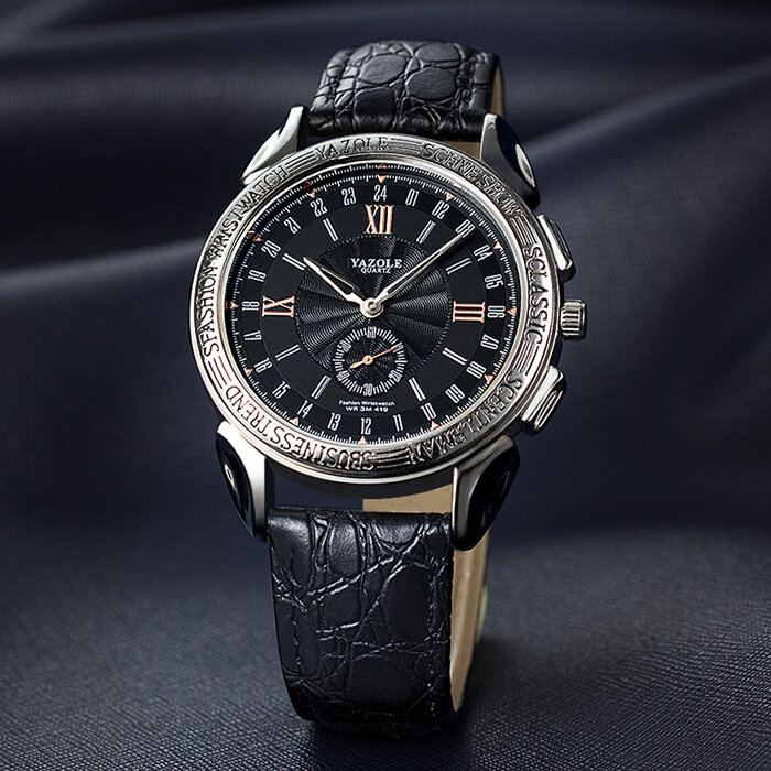 Mode Kleine Wijzerplaat Zakelijke Stijl Heren Waterdichte Lederen Band Quartz Horloge