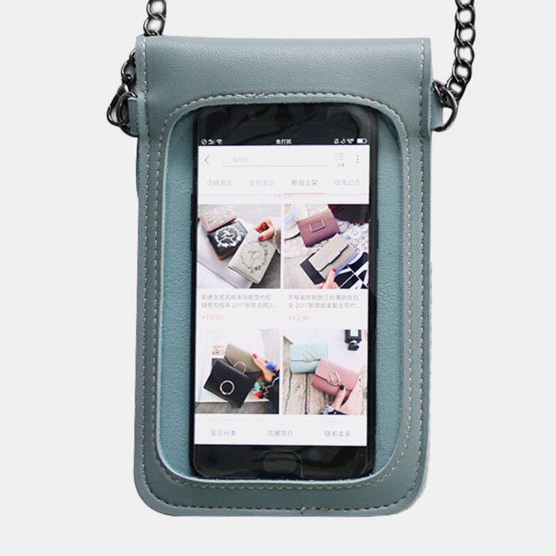 Dames 6.3 Inch Touchscreen Ketting Casual Telefoon Tas Crossbody Tas Schoudertas