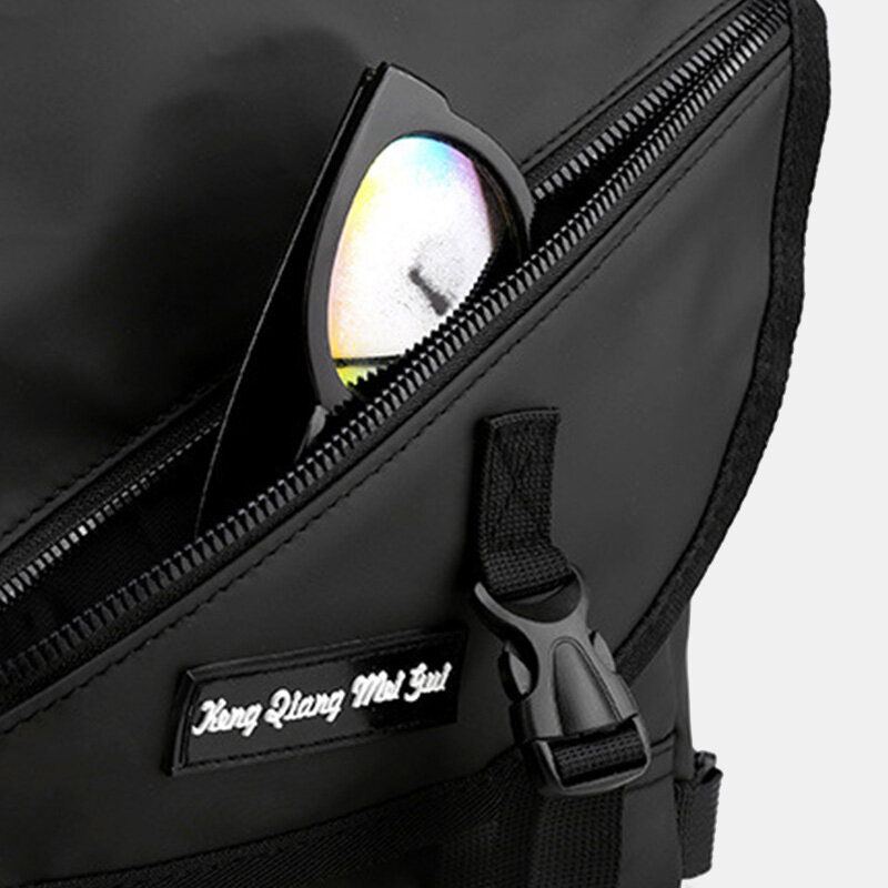 Unisex Grote Capaciteit Back Anti-diefstal Zak Crossbody Tassen Minimalistische Gesp Nylon Messenger Bag Schoudertas