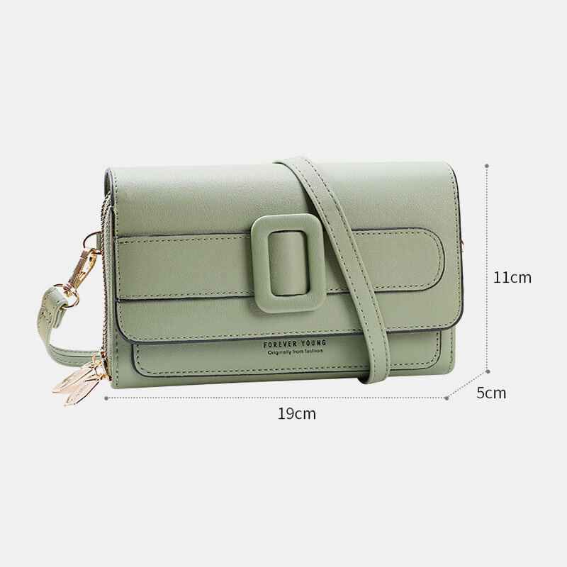 Vrouwen All-match Nepbont Dubbele Rits Zakken Crossbody Tas Grote Capaciteit Multi-zakken Telefoon Tas Portemonnee