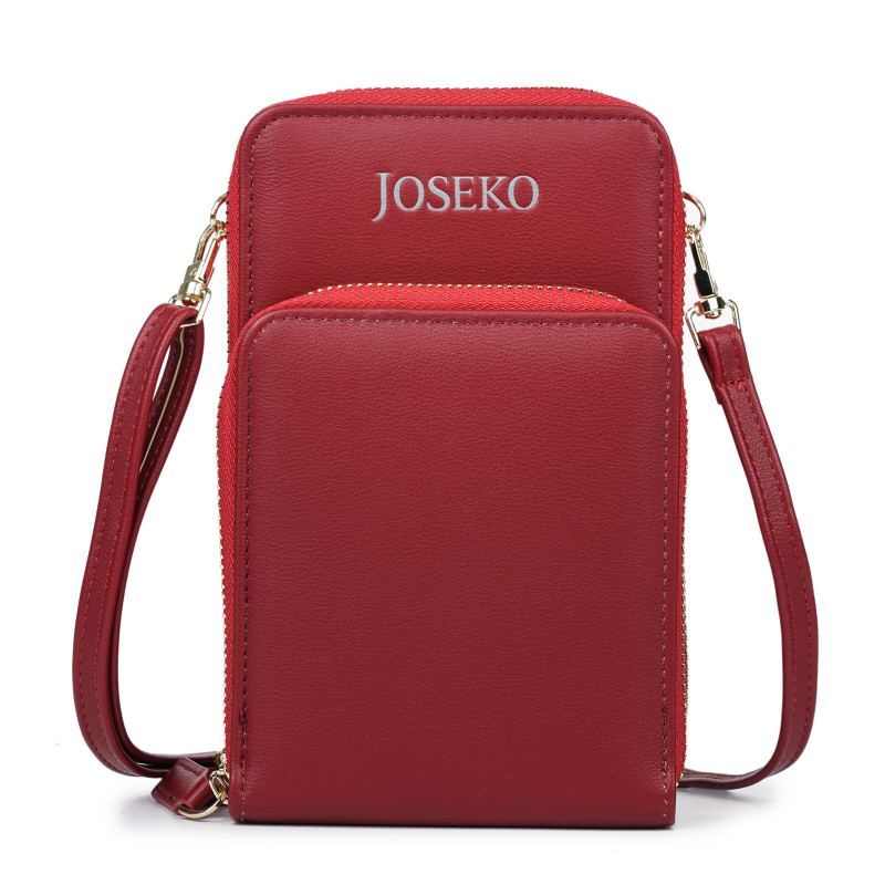 Vrouwen Kunstleer Casual Grote Capaciteit Crossbody Tas Verstelbare Bandjes Mobiele Telefoon Tas