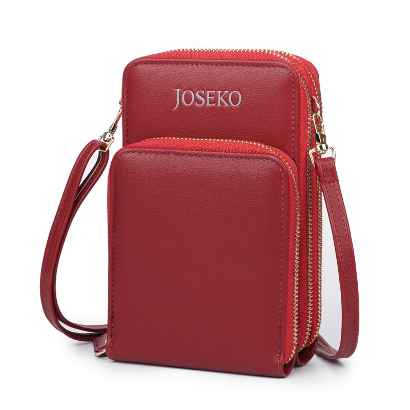 Vrouwen Kunstleer Casual Grote Capaciteit Crossbody Tas Verstelbare Bandjes Mobiele Telefoon Tas