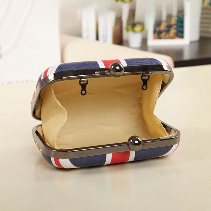Vrouwen Pu Lederen Vlag Patroon Gedrukt Mode Crossbody Tas Clutch Bag