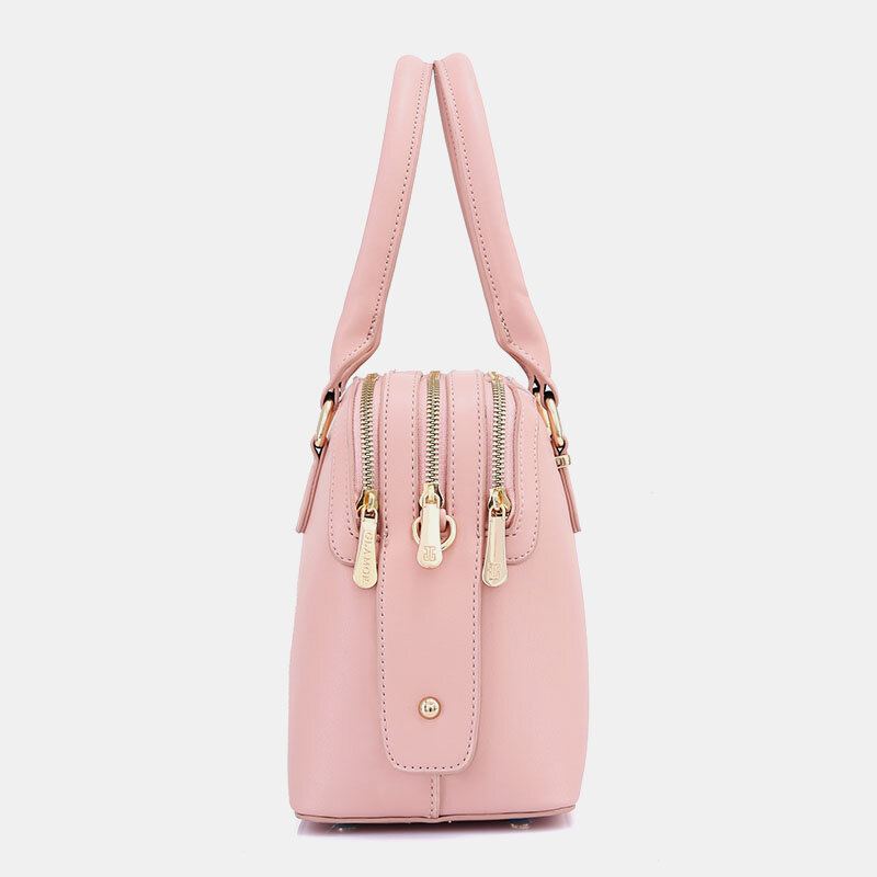Vrouwen Pu-leer Multi-compartiment Crossbody Tassen Handtas Schoudertas Met Grote Capaciteit