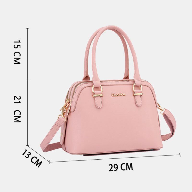 Vrouwen Pu-leer Multi-compartiment Crossbody Tassen Handtas Schoudertas Met Grote Capaciteit