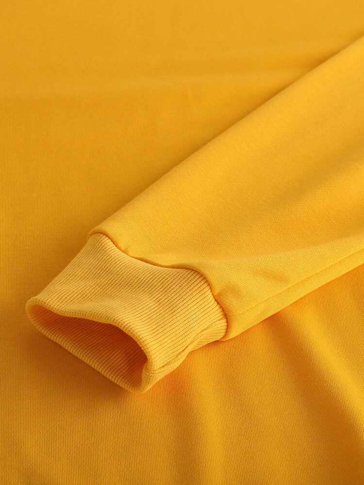 Hoodies Met Verlaagde Schouder En Trekkoord Voor Heren Met Planeetprint