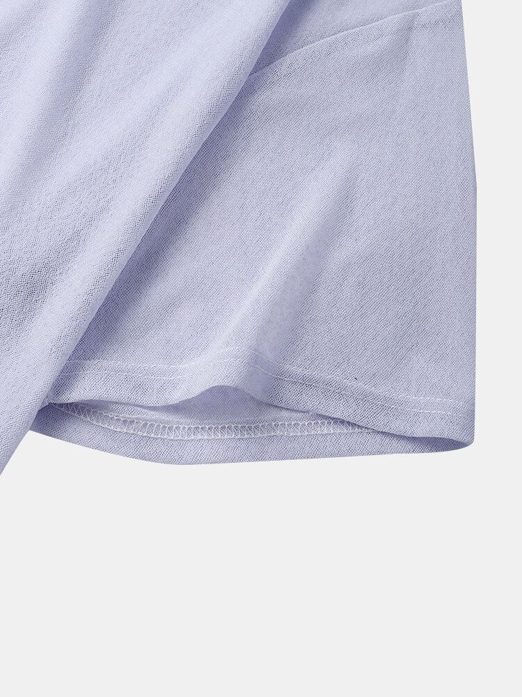 Heren T-shirts Met Contrasterend Mesh En Ronde Hals Dunne Korte Mouwen