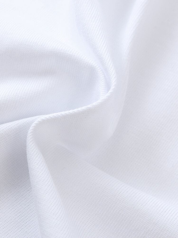 Heren T-shirts Met Korte Mouwen Van 100% Katoen Met Kersenpatroon En Letterprint