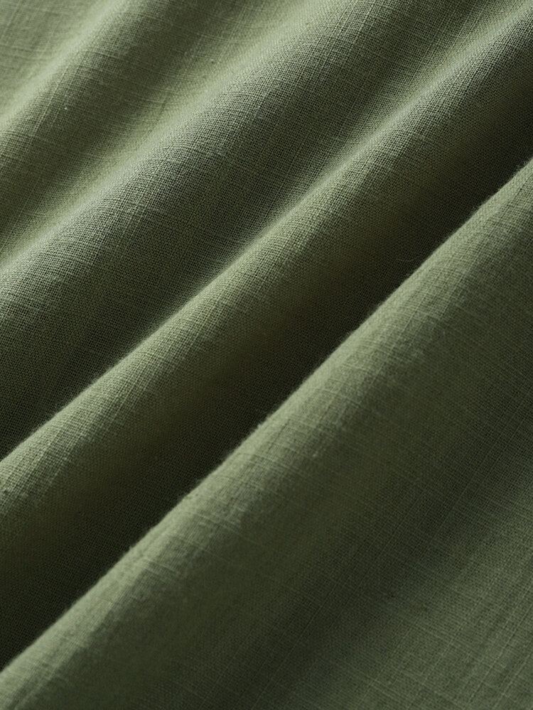 Heren Effen Halve Knopen Graceful Leisure Alle Matched Shirts