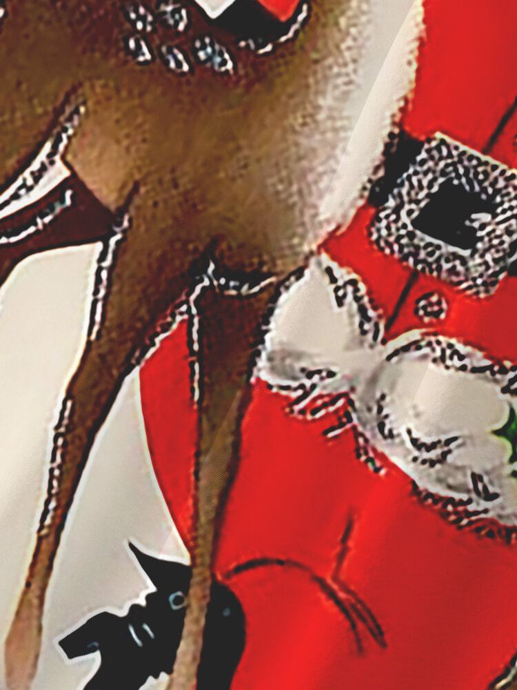 Heren Kerst Kerstman Reverskraag Casual Shirts Met Korte Mouwen