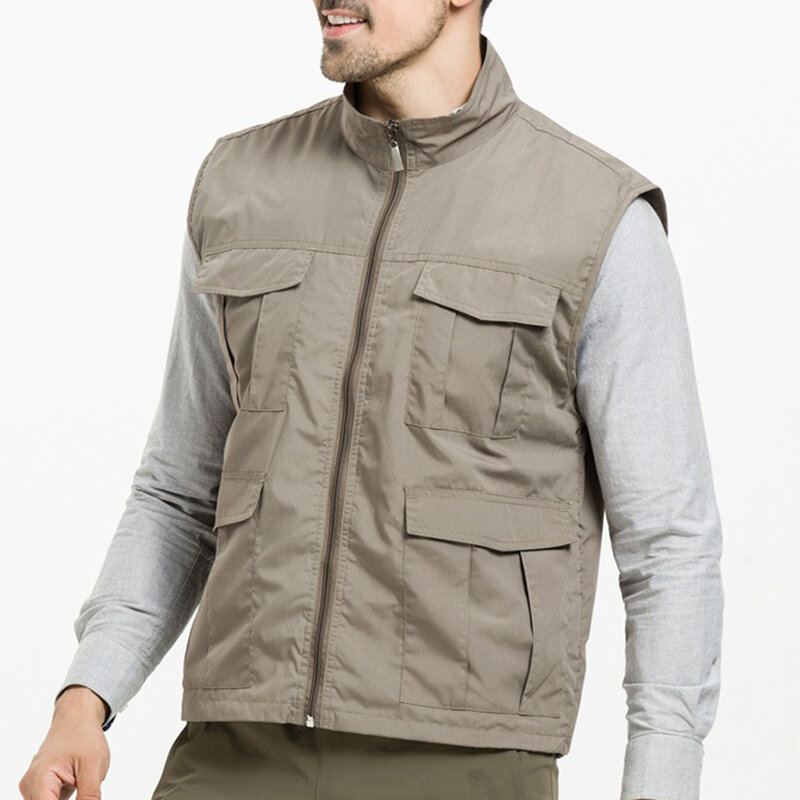 Waterdicht Qiuck Dry Ademend Outdoor Utility Vest Voor Heren