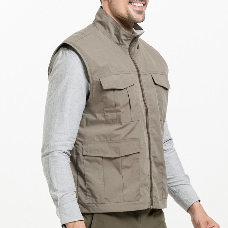 Waterdicht Qiuck Dry Ademend Outdoor Utility Vest Voor Heren