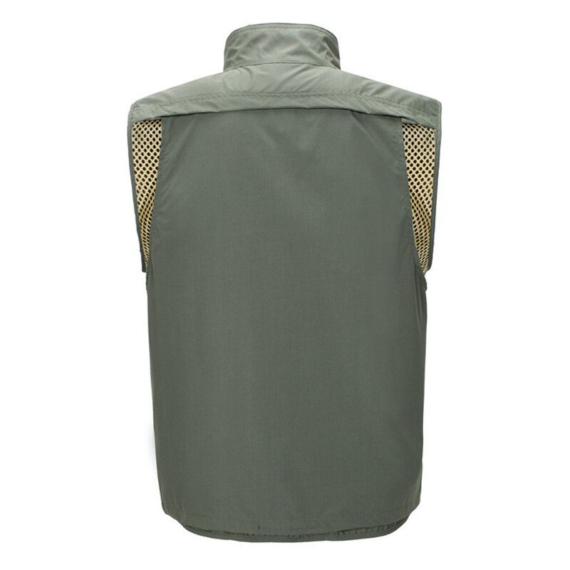 Waterdicht Qiuck Dry Ademend Outdoor Utility Vest Voor Heren