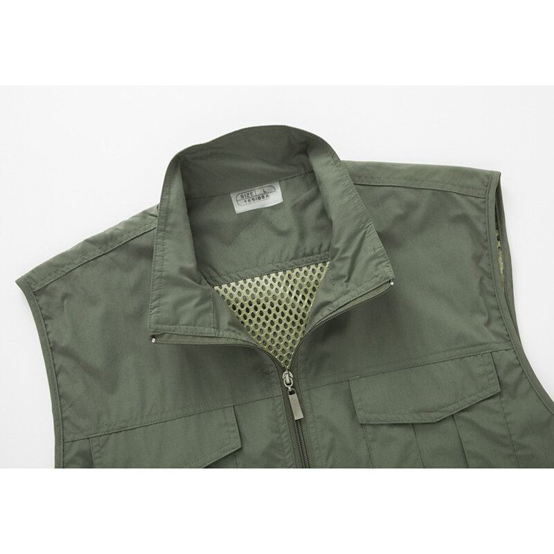 Waterdicht Qiuck Dry Ademend Outdoor Utility Vest Voor Heren