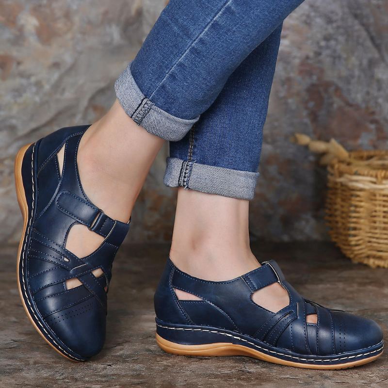 Dames Uithollen Comfortabele Ademende Lente Flats Casual Schoenen