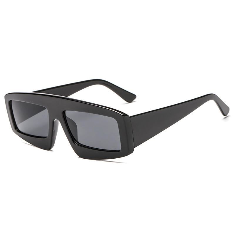 Mannen Anti-uv Pc Lens Bril Onregelmatige Vierkante Zonnebril