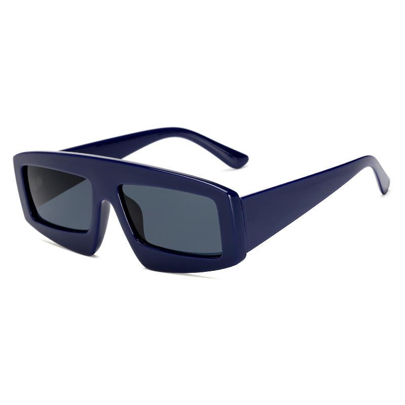 Mannen Anti-uv Pc Lens Bril Onregelmatige Vierkante Zonnebril