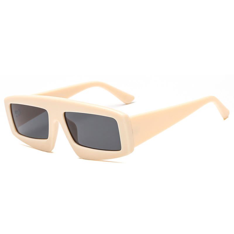 Mannen Anti-uv Pc Lens Bril Onregelmatige Vierkante Zonnebril