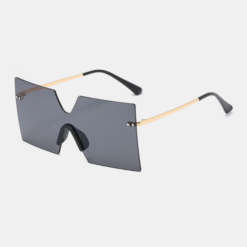 Unisex Oversizes Frameloze Uv-bescherming Modetrend Kleurverloop Zonnebril