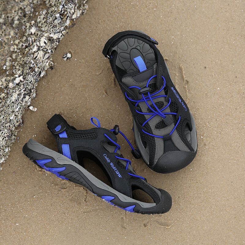 Heren Close Toe Elastische Band Outdoor Lichtgewicht Sport Strand Sandalen