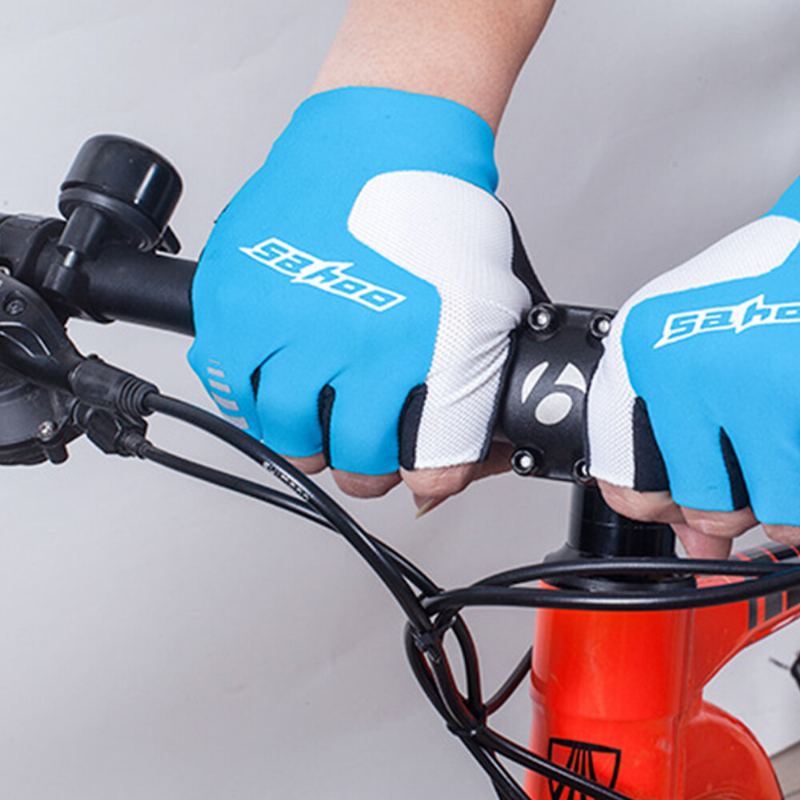 Unisex Non-slip Full Finger Ademende Elastische Outdoor Riding Fietshandschoenen