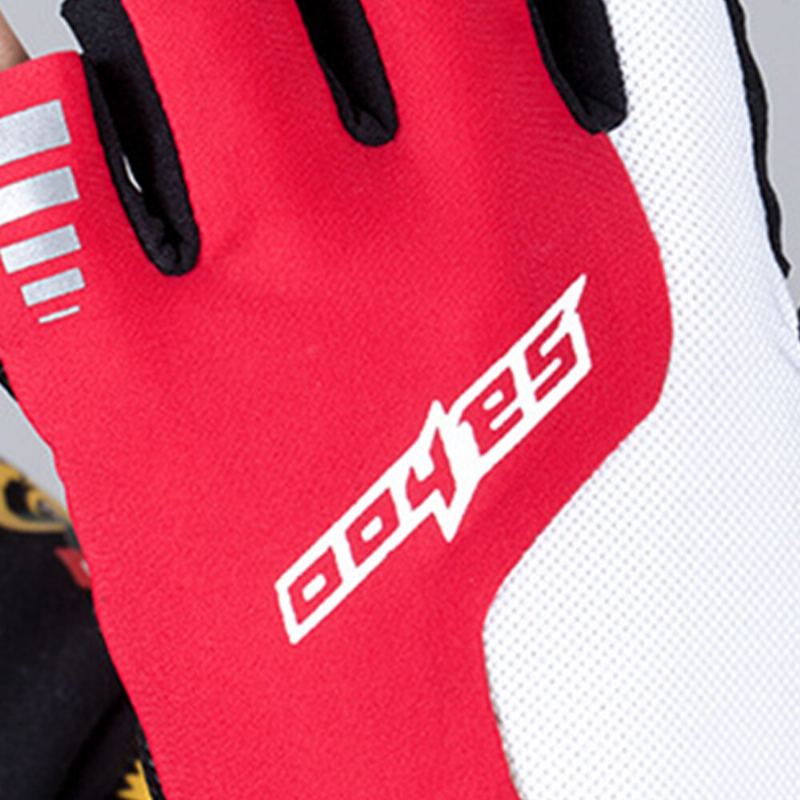 Unisex Non-slip Full Finger Ademende Elastische Outdoor Riding Fietshandschoenen