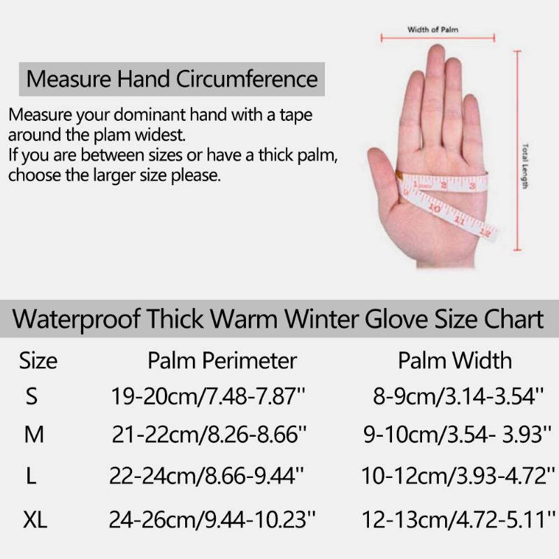 Unisex Touchscreen Winddichte Fietshandschoenen Volledige Vinger Waterdicht Koudbestendig Siliconen Antislip Winter Outdoor Klimmen Rijhandschoenen