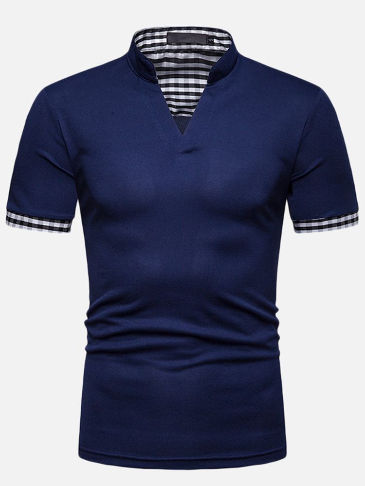 Golfshirts Met V-hals Voor Heren