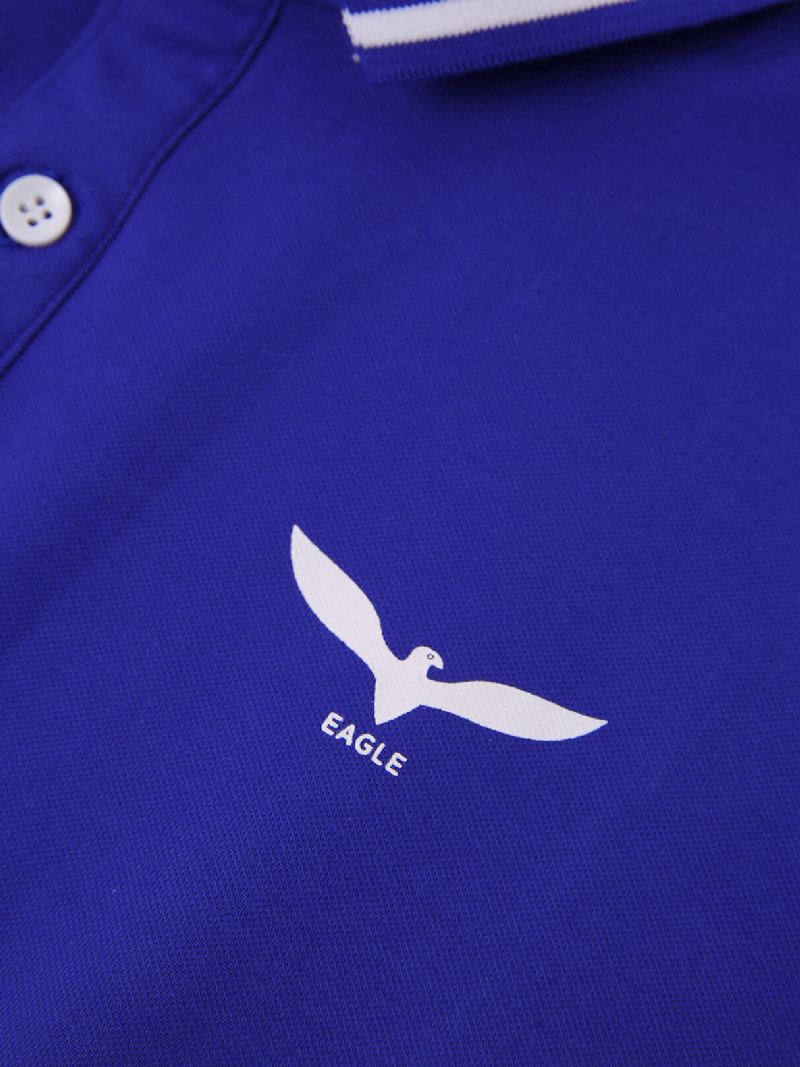 Heren Nieuwe Zakelijke Katoenen Geborduurde Golf Casual T-shirts Met Korte Mouwen
