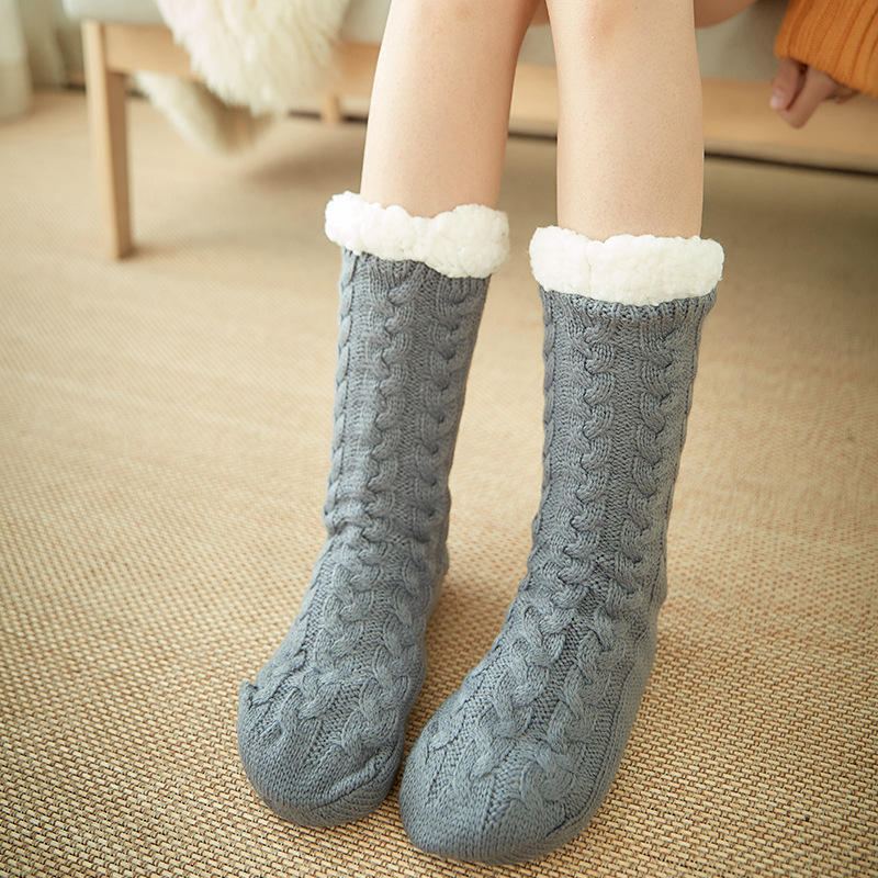 Dames Winter Verdikking Warme Antislip Middenbuis Sokken