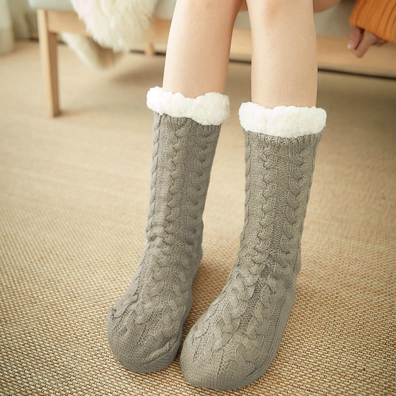 Dames Winter Verdikking Warme Antislip Middenbuis Sokken