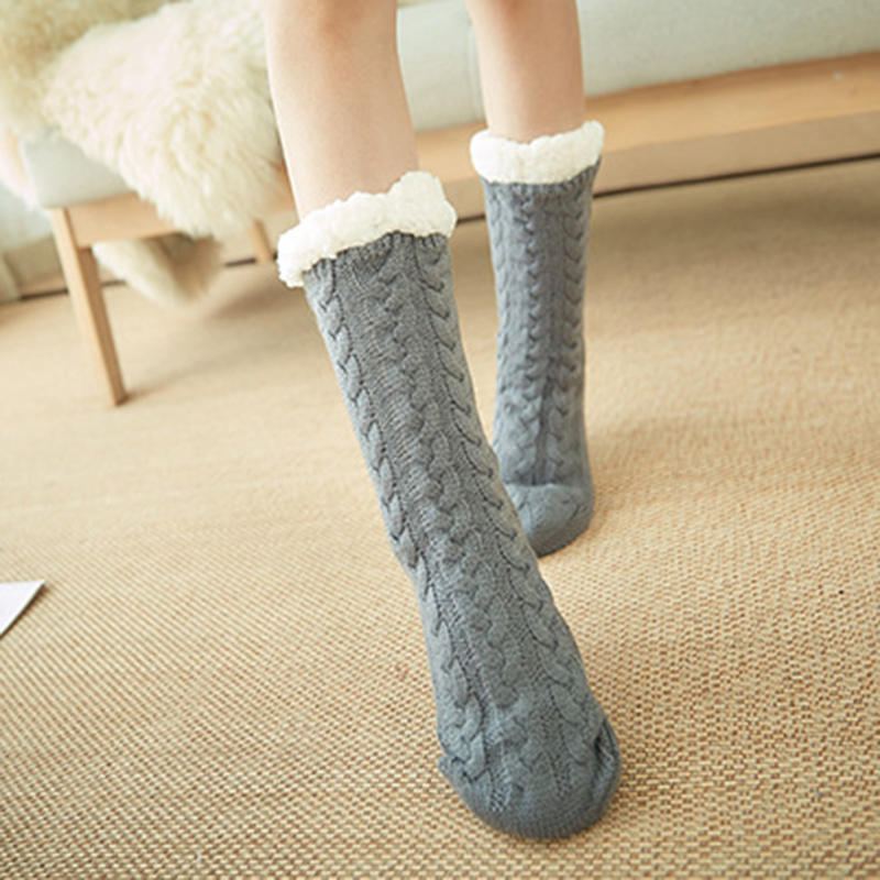 Dames Winter Verdikking Warme Antislip Middenbuis Sokken
