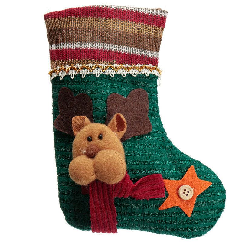 Unisex Katoen Jacquard Kerstman Sneeuwpop Elanden Winter Sokken