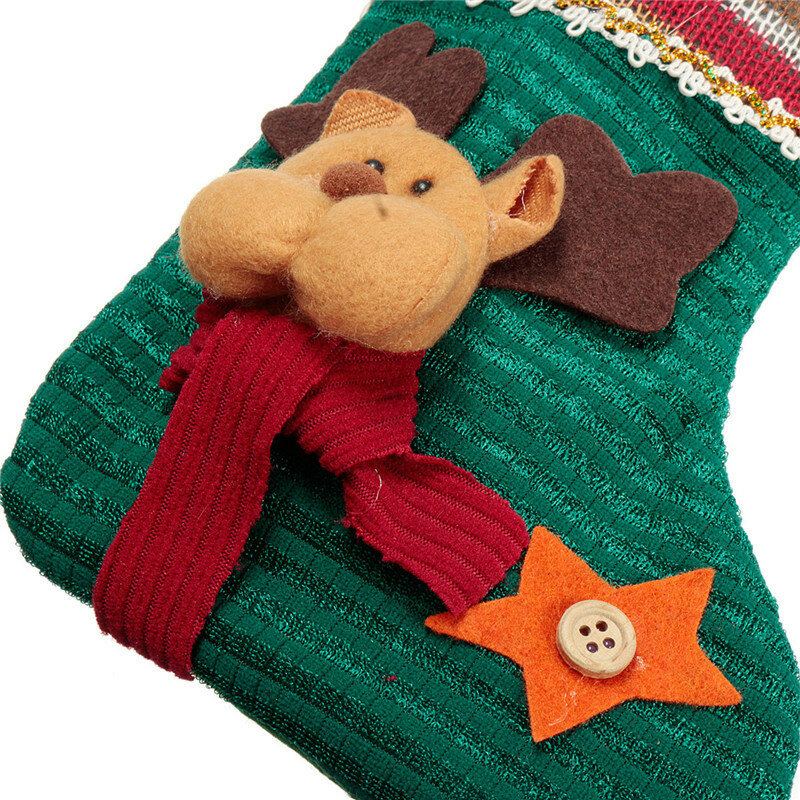 Unisex Katoen Jacquard Kerstman Sneeuwpop Elanden Winter Sokken