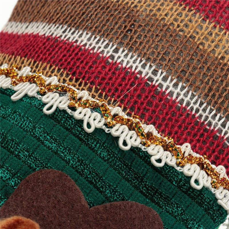 Unisex Katoen Jacquard Kerstman Sneeuwpop Elanden Winter Sokken