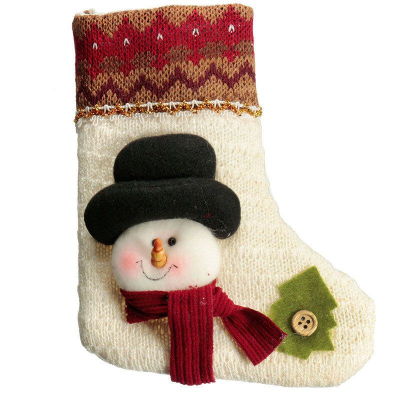 Unisex Katoen Jacquard Kerstman Sneeuwpop Elanden Winter Sokken